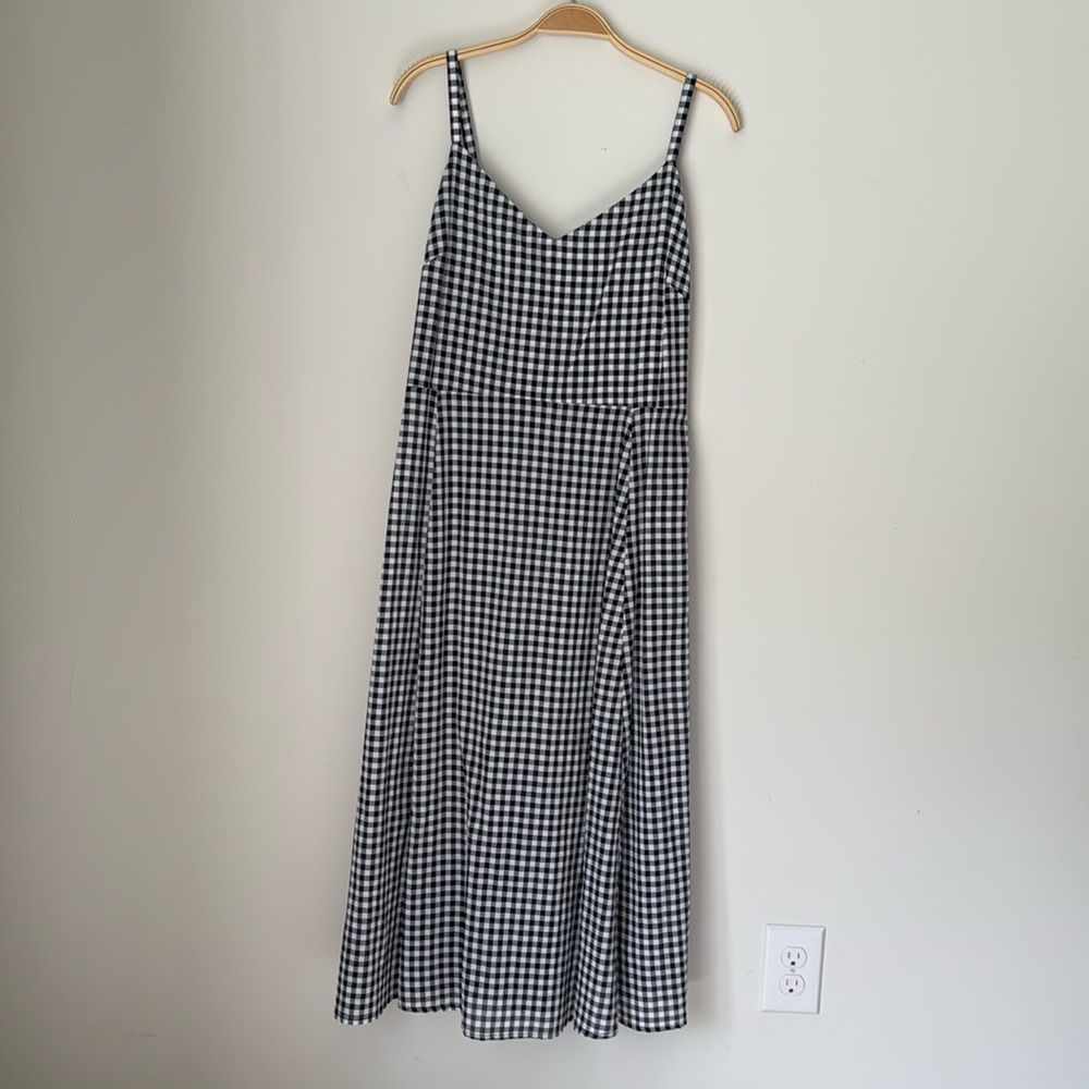GAP Gingham Midi Dress – Size Large